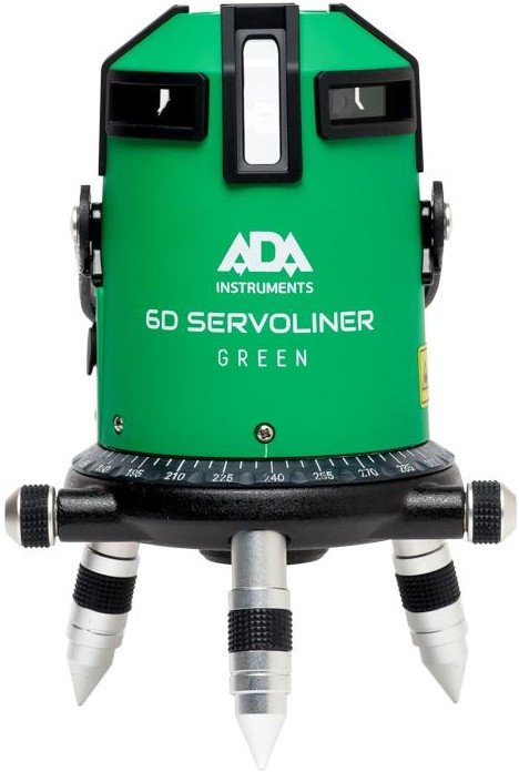 Лазерний нівелір ADA 6D SERVOLINER GREEN (А00500)