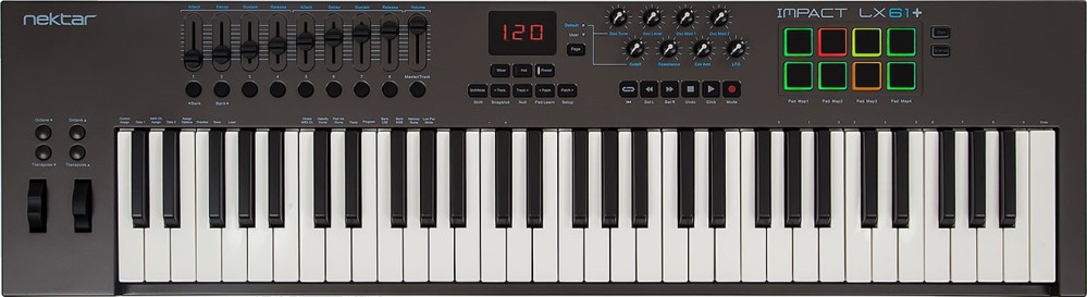 MIDI-клавиатура Nektar Impact LX61 Plus