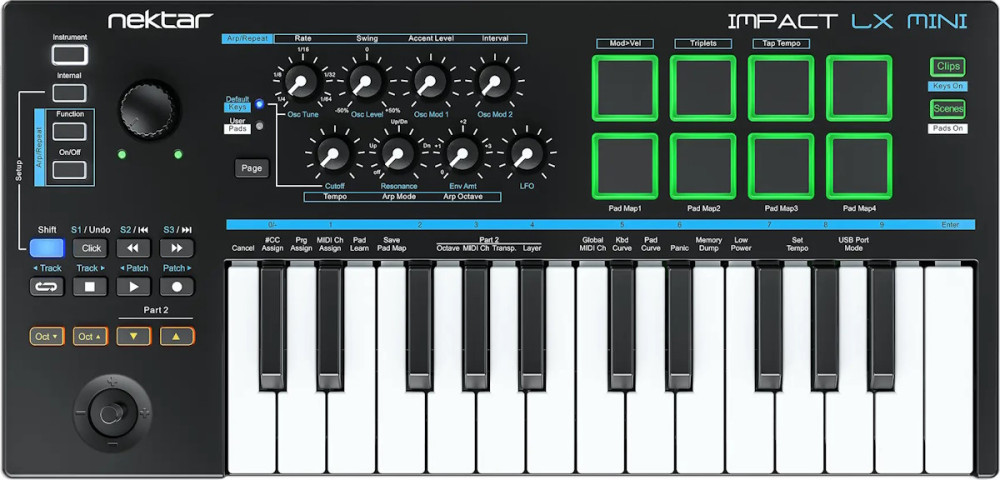 MIDI-клавиатура Nektar Impact LX Mini