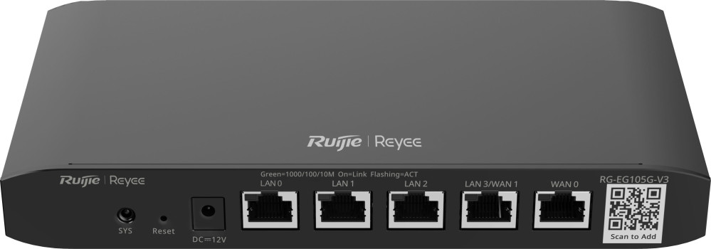 Маршрутизатор Ruijie Reyee RG-EG105G-V3