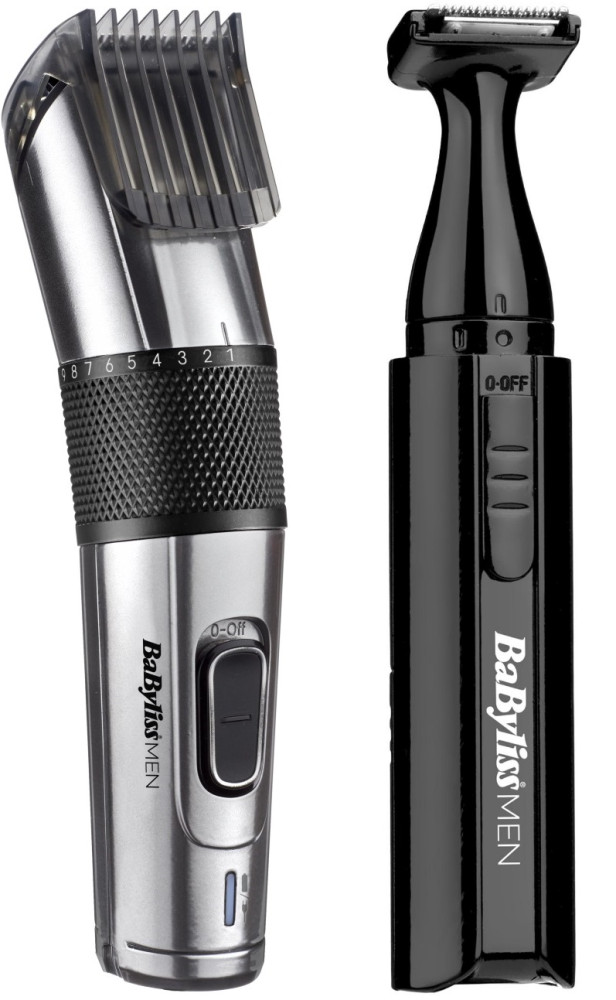 Набор триммер и машинка для стрижки BaByliss Carbon Steel E977E