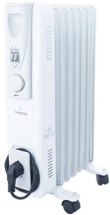 Масляный обогреватель Crownberg CB 7 S секц 1.5 кВт