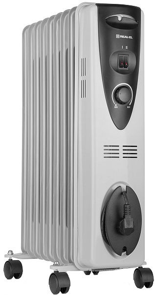 Масляный обогреватель REAL-EL HEAT-L210 9 секц 2 кВт