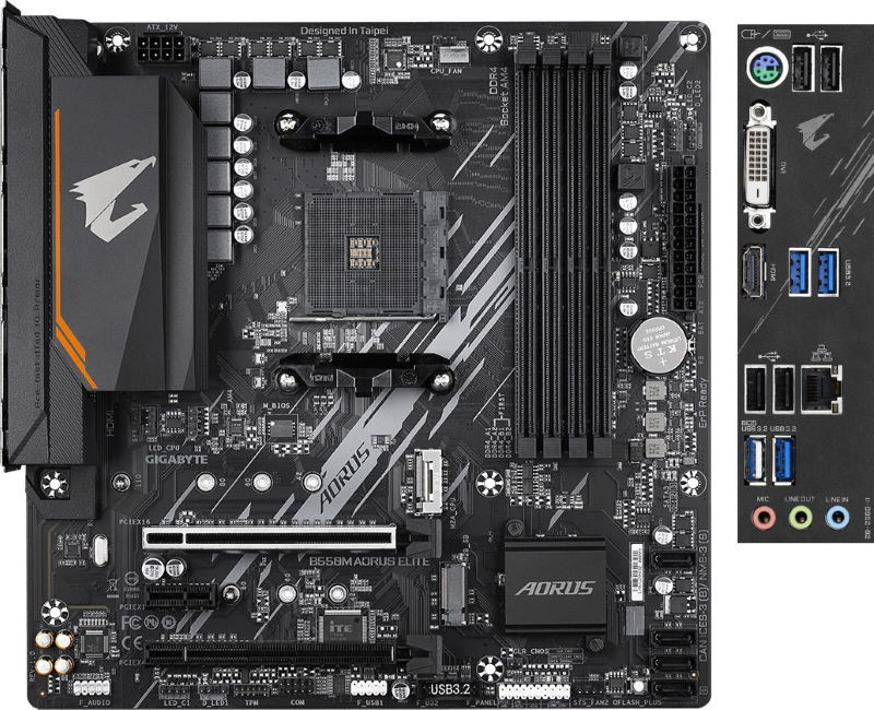 Материнська плата Gigabyte B550M AORUS ELITE