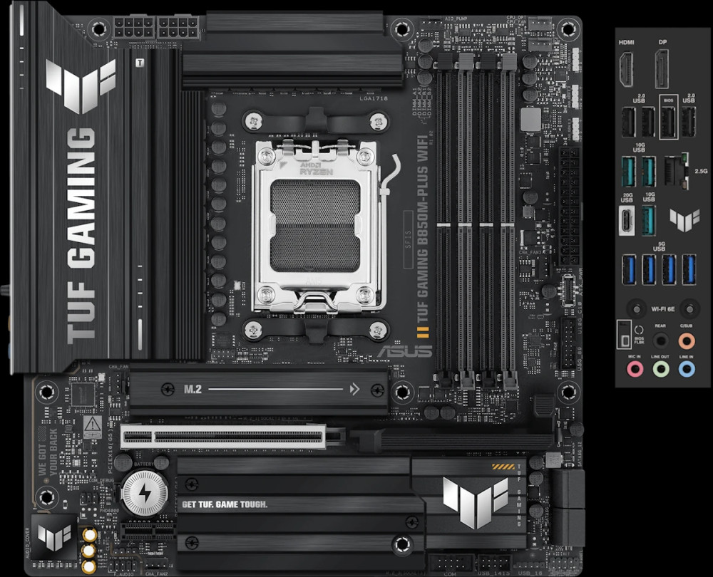 Материнська плата Asus TUF GAMING B850M-PLUS WIFI (90MB1IY0-M0EAY0)