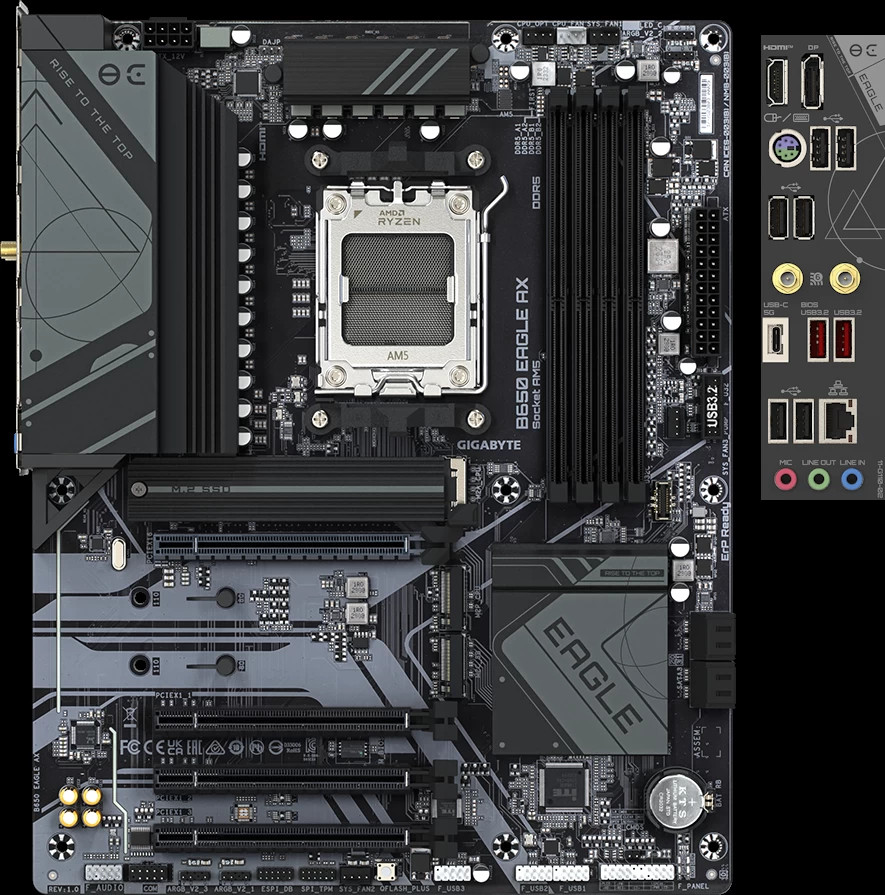 Материнська плата Gigabyte B650 EAGLE AX