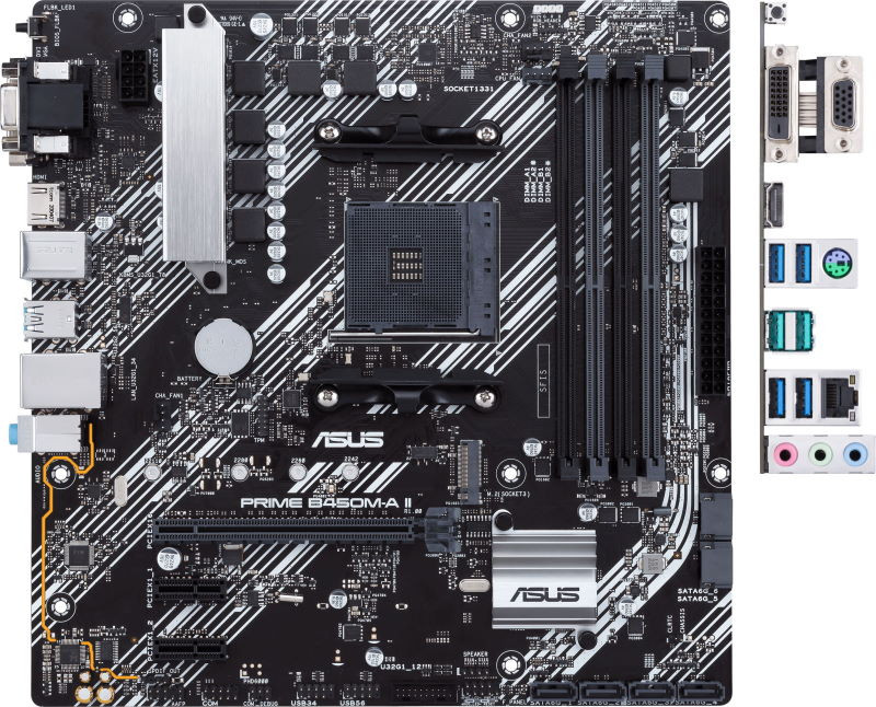 Материнская плата Asus PRIME B450M-A II (90MB15Z0-M0EAY0)
