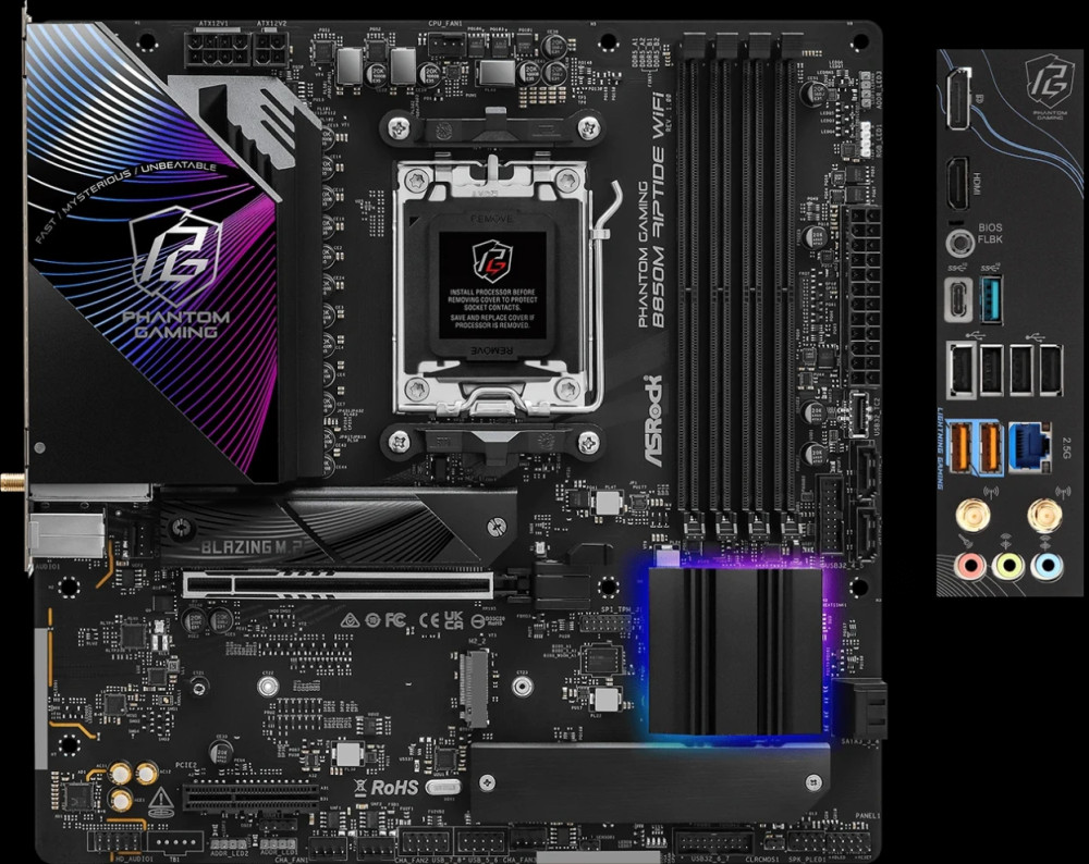 Материнская плата ASRock B850M Riptide WiFi (90-MXBS3-A0UAYZ)