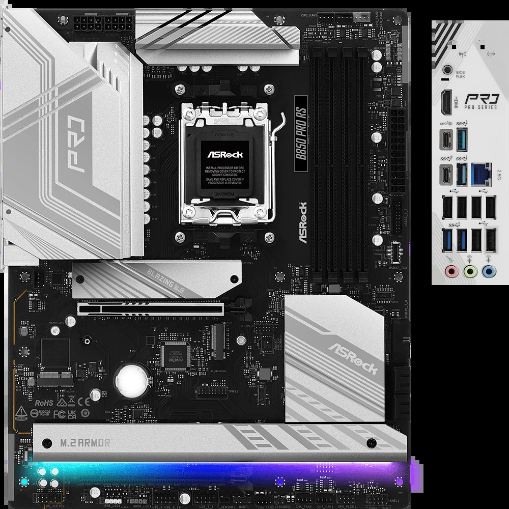 Материнська плата ASRock B850 Pro RS (90-MXBQK0-A0UAYAZ)