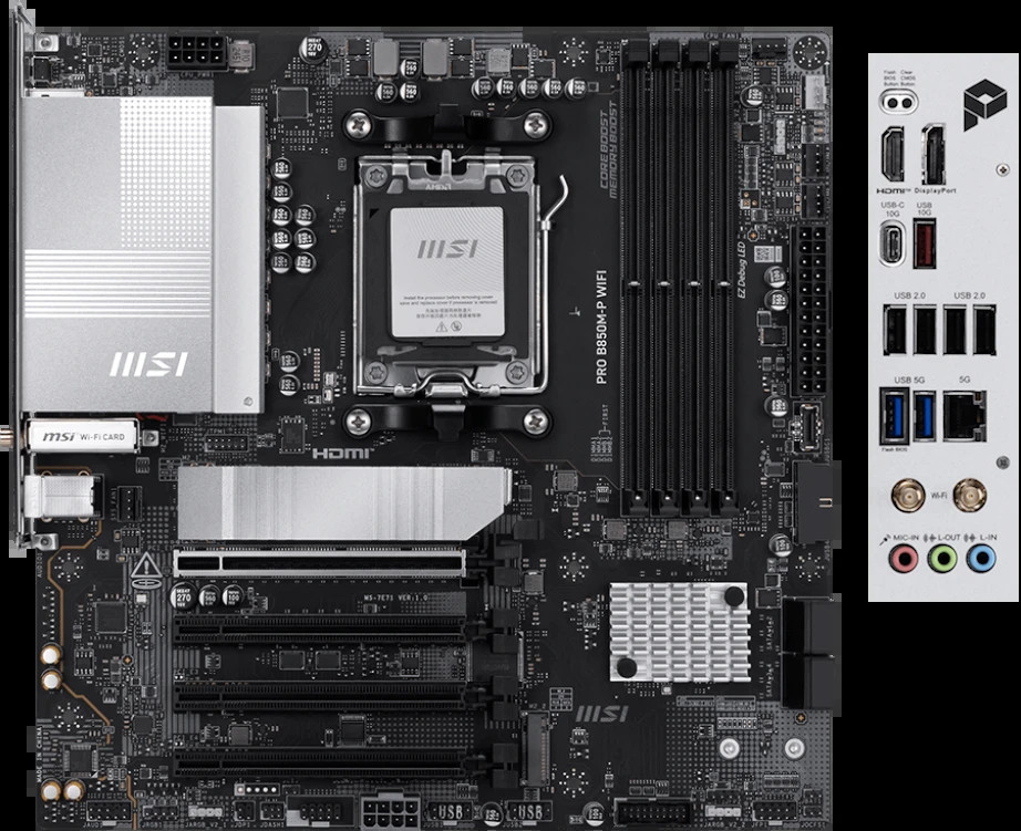 Материнская плата MSI PRO B850M-P WIFI