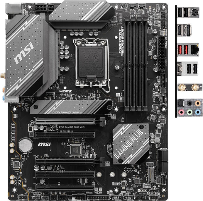 Материнская плата MSI B760 GAMING PLUS WIFI DDR5