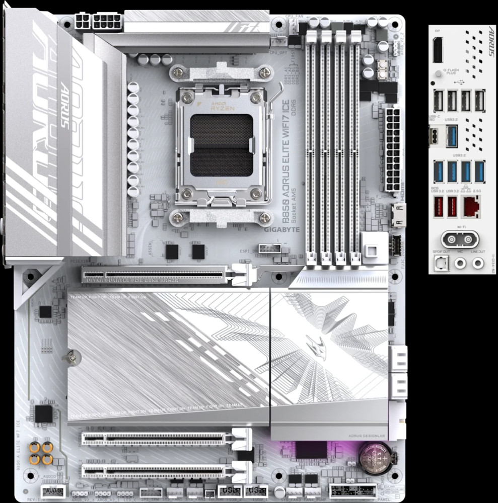 Материнская плата Gigabyte B850 AORUS ELITE WIFI7 ICE