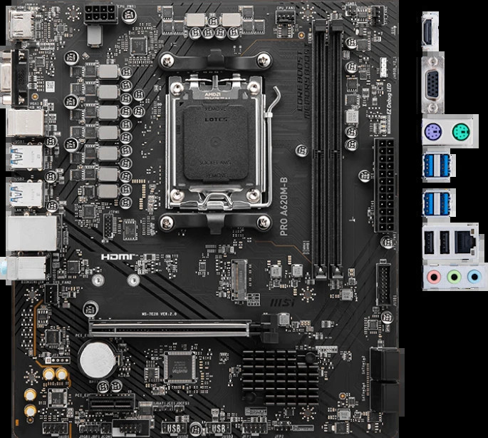 Материнська плата MSI PRO A620M-B (911-7E28-017)