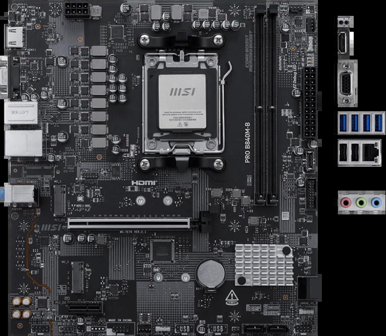 Материнская плата MSI PRO B840M-B