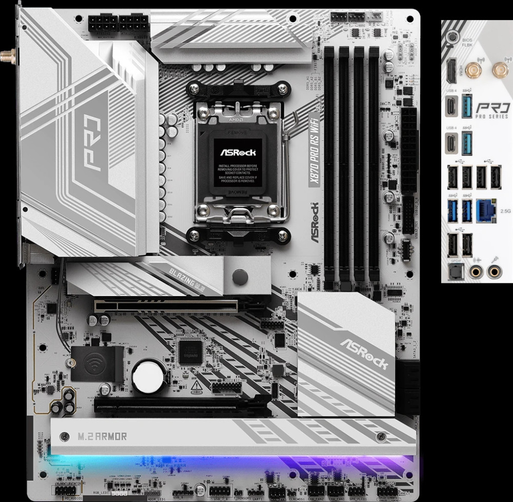 Материнська плата ASRock X870 Pro RS WiFi