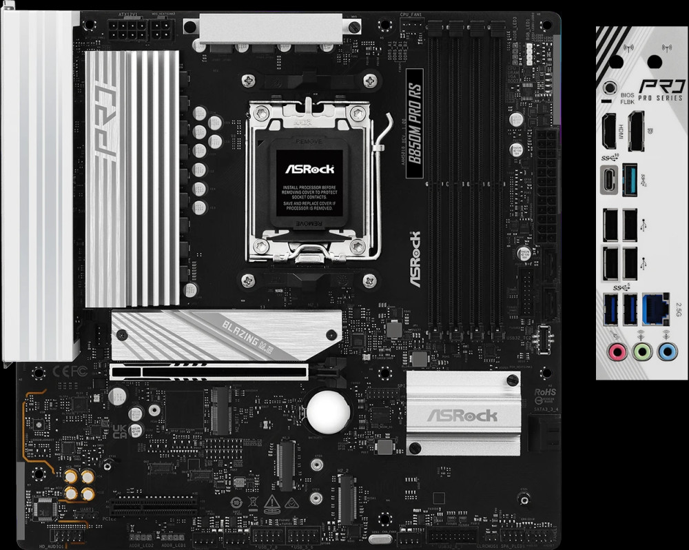 Материнская плата ASRock B850M Pro RS (90-MXBR6-A0UAYZ)