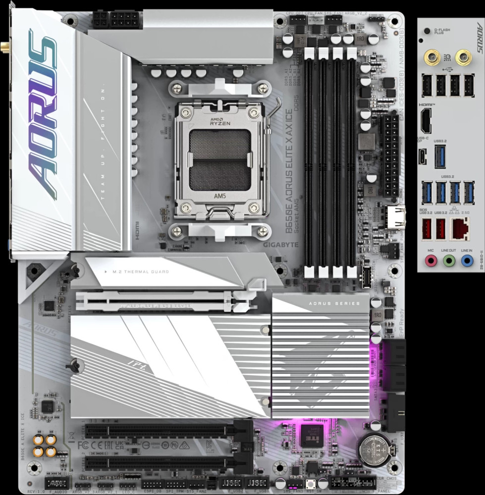 Материнская плата Gigabyte B650E AORUS ELITE X AX ICE