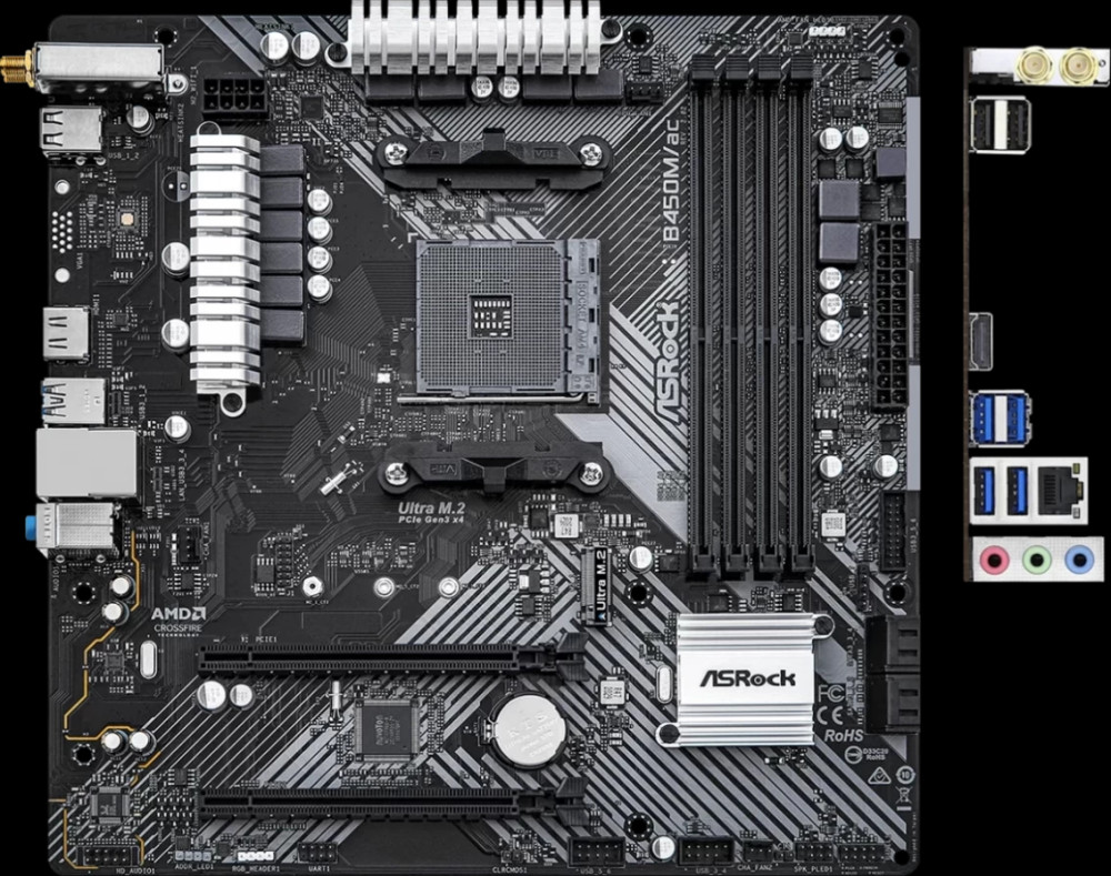 Материнская плата ASRock B450M/ac R2.0