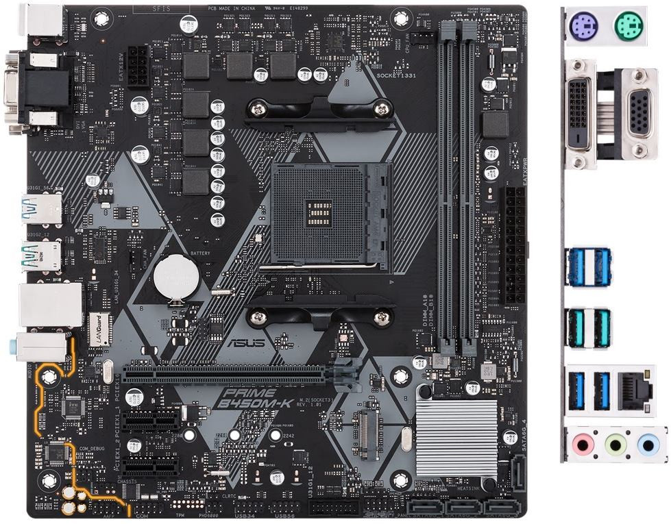 Материнская плата Asus PRIME B450M-K
