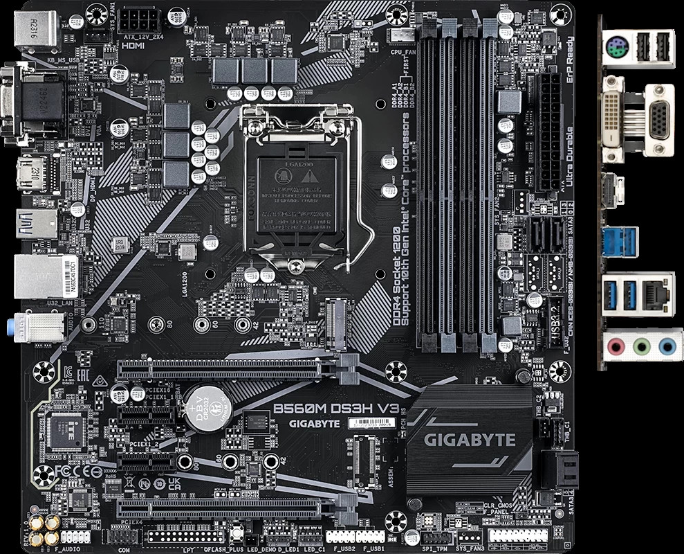 Материнська плата Gigabyte B560M DS3H V3