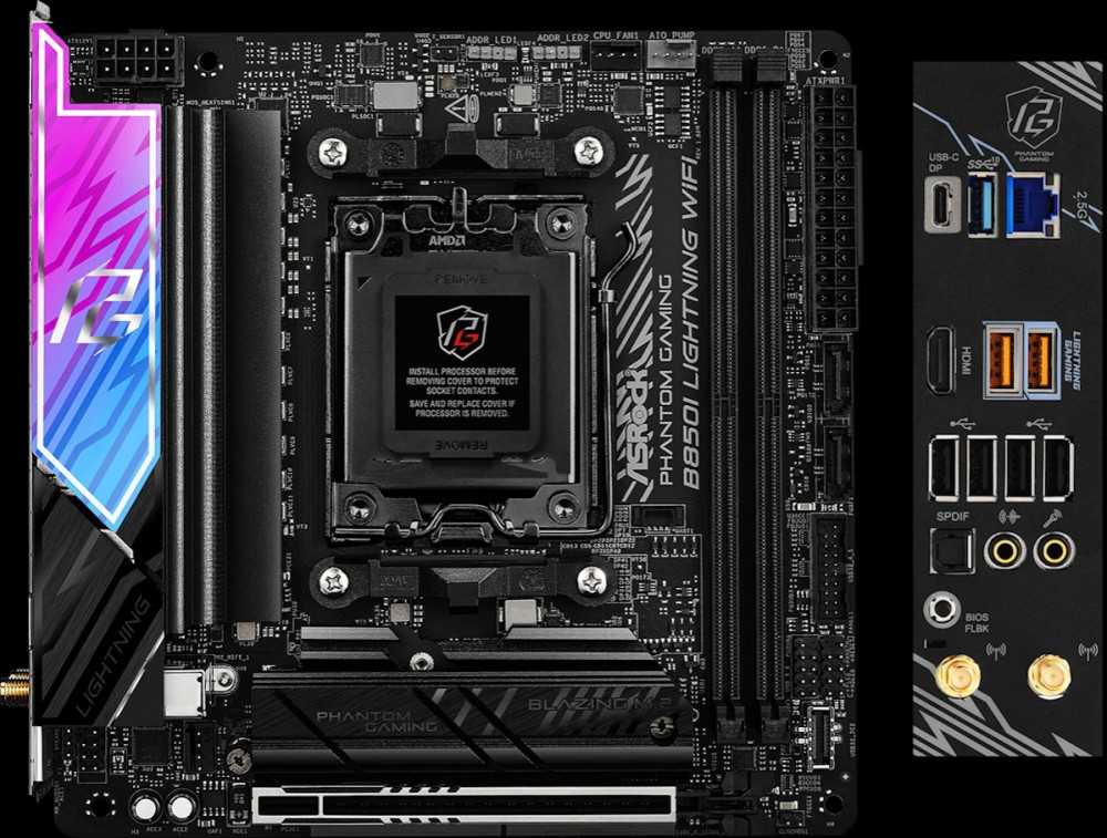 Материнская плата ASRock B850I Lightning WiFi (90-MXBQR-A0UAYZ)