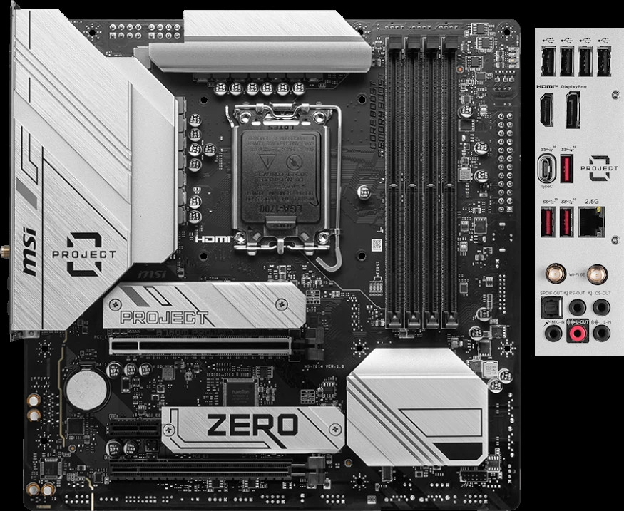 Материнская плата MSI B760M PROJECT ZERO