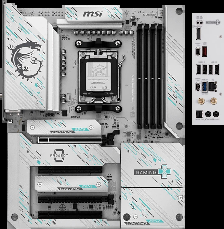 Материнская плата MSI B850 GAMING PLUS WIFI PZ