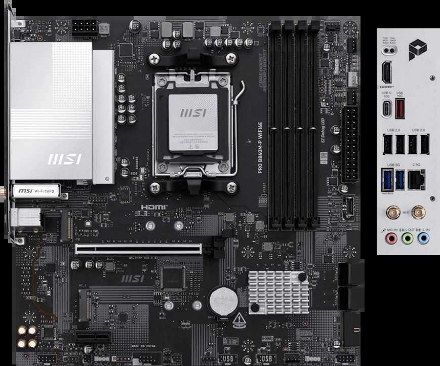 Материнская плата MSI PRO B840M-P WIFI6E