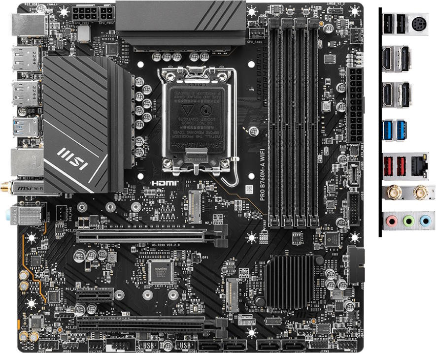 Материнская плата MSI PRO B760M-A WIFI DDR5