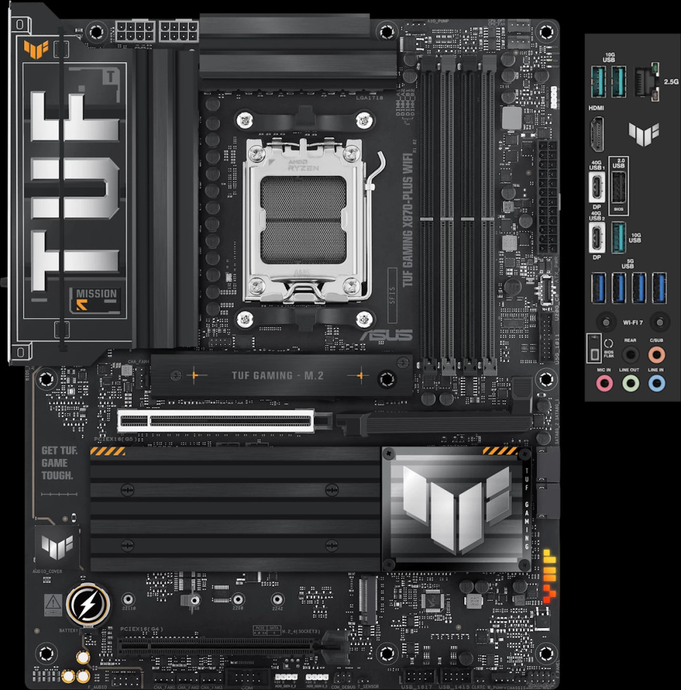 Материнська плата Asus TUF GAMING X870-PLUS WIFI (90MB1IU0-M0EAY0)