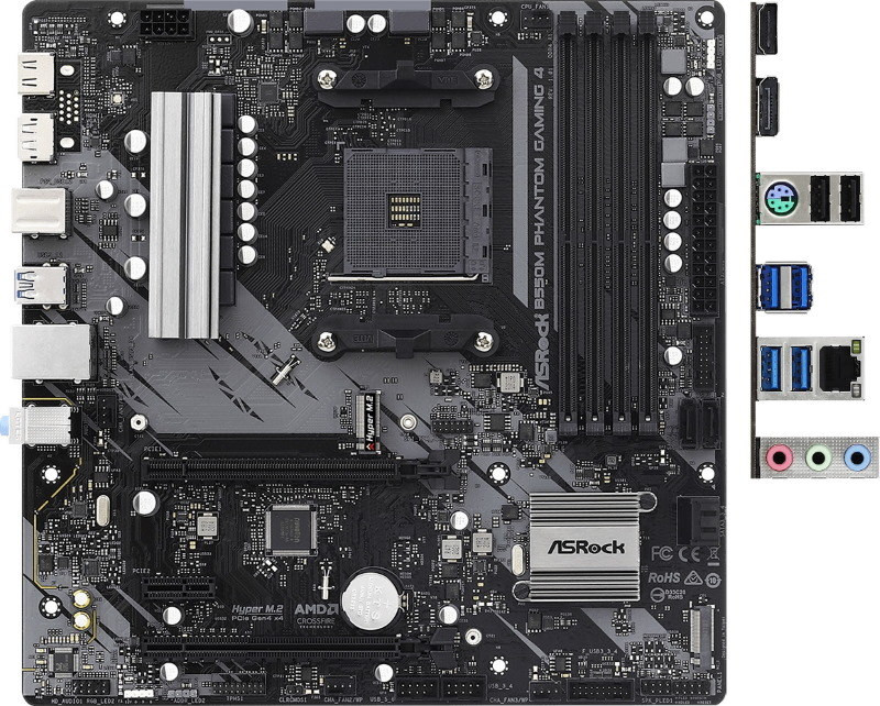Материнская плата ASRock B550M Phantom Gaming 4