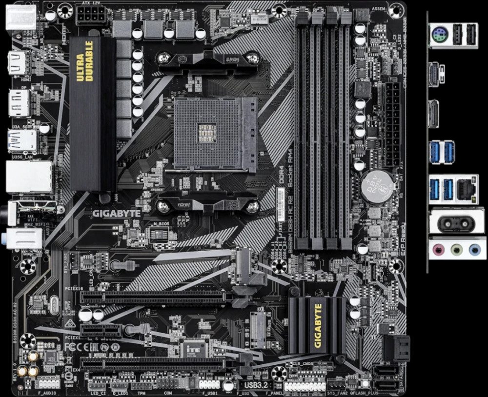 Материнська плата Gigabyte B550M DS3H AC R2