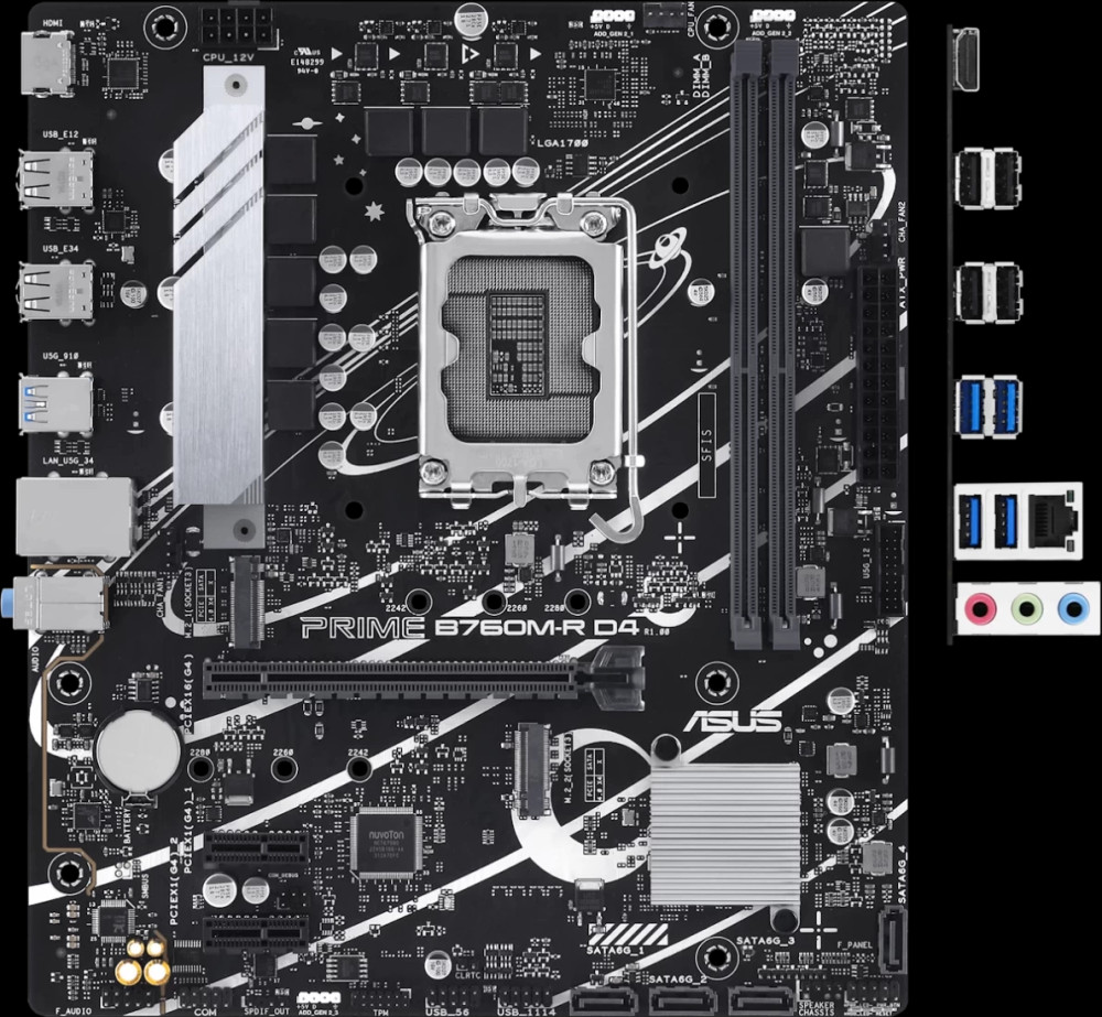 Материнская плата Asus PRIME B760M-R D4 (90MB1HA0-M0EAY0)