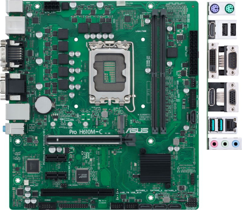Материнская плата Asus Pro H610M-C-CSM (90MB1AT0-M0EAYC)