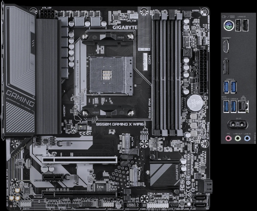 Материнська плата Gigabyte B550M GAMING X WIFI6