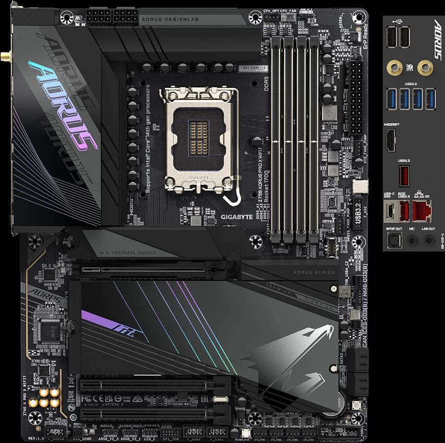 Материнская плата Gigabyte Z790 AORUS PRO X WIFI7