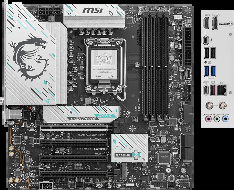 Материнская плата MSI B860M GAMING PLUS WIFI (911-7E42-003)