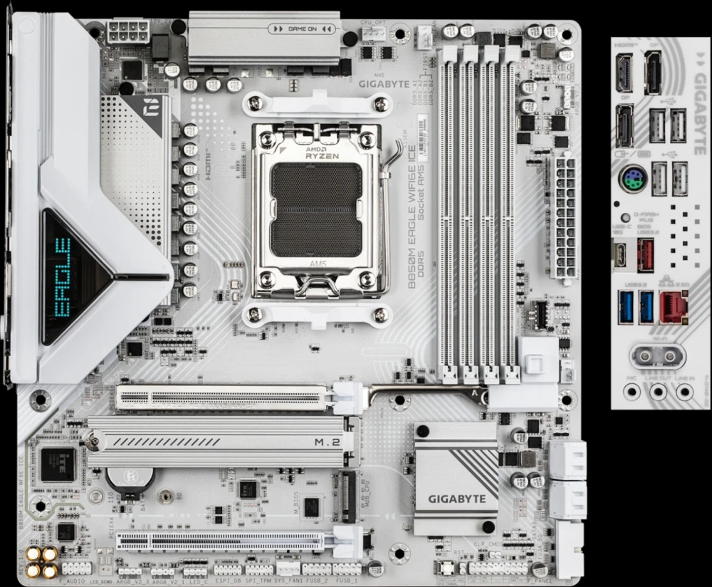 Материнская плата Gigabyte B850M EAGLE WIFI6E ICE