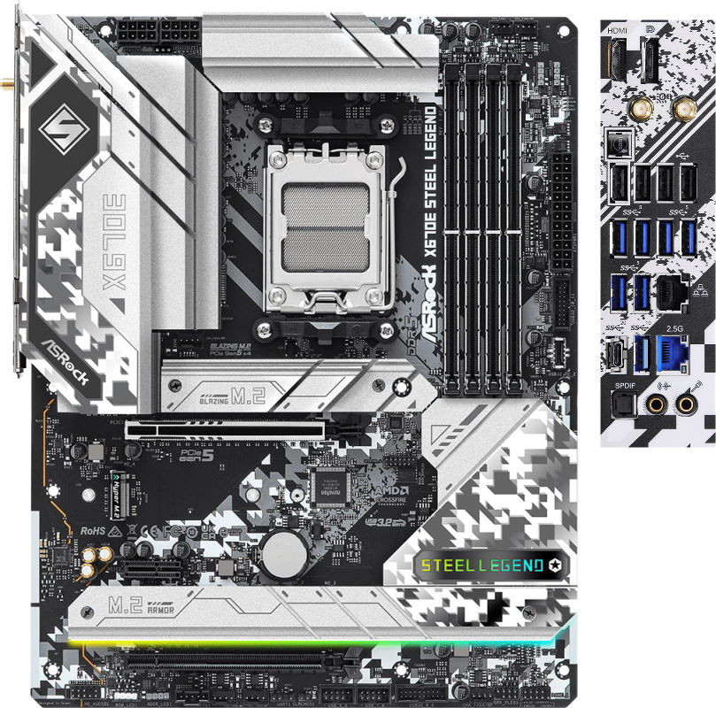 Материнская плата ASRock X670E Steel Legend (4710483940323)
