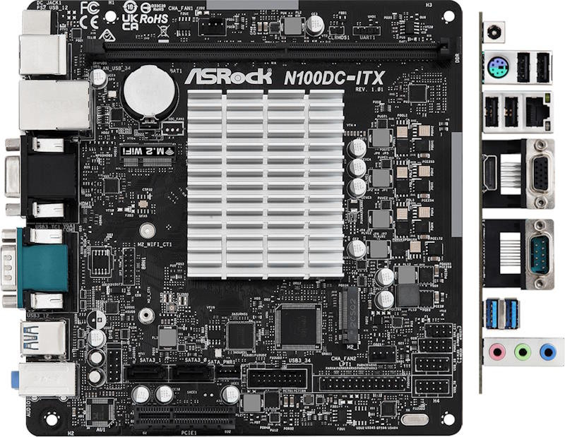 Материнская плата ASRock N100DC-ITX