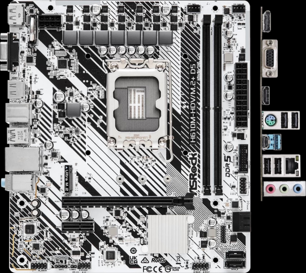 Материнская плата ASRock H610M-HDV/M.2 D5