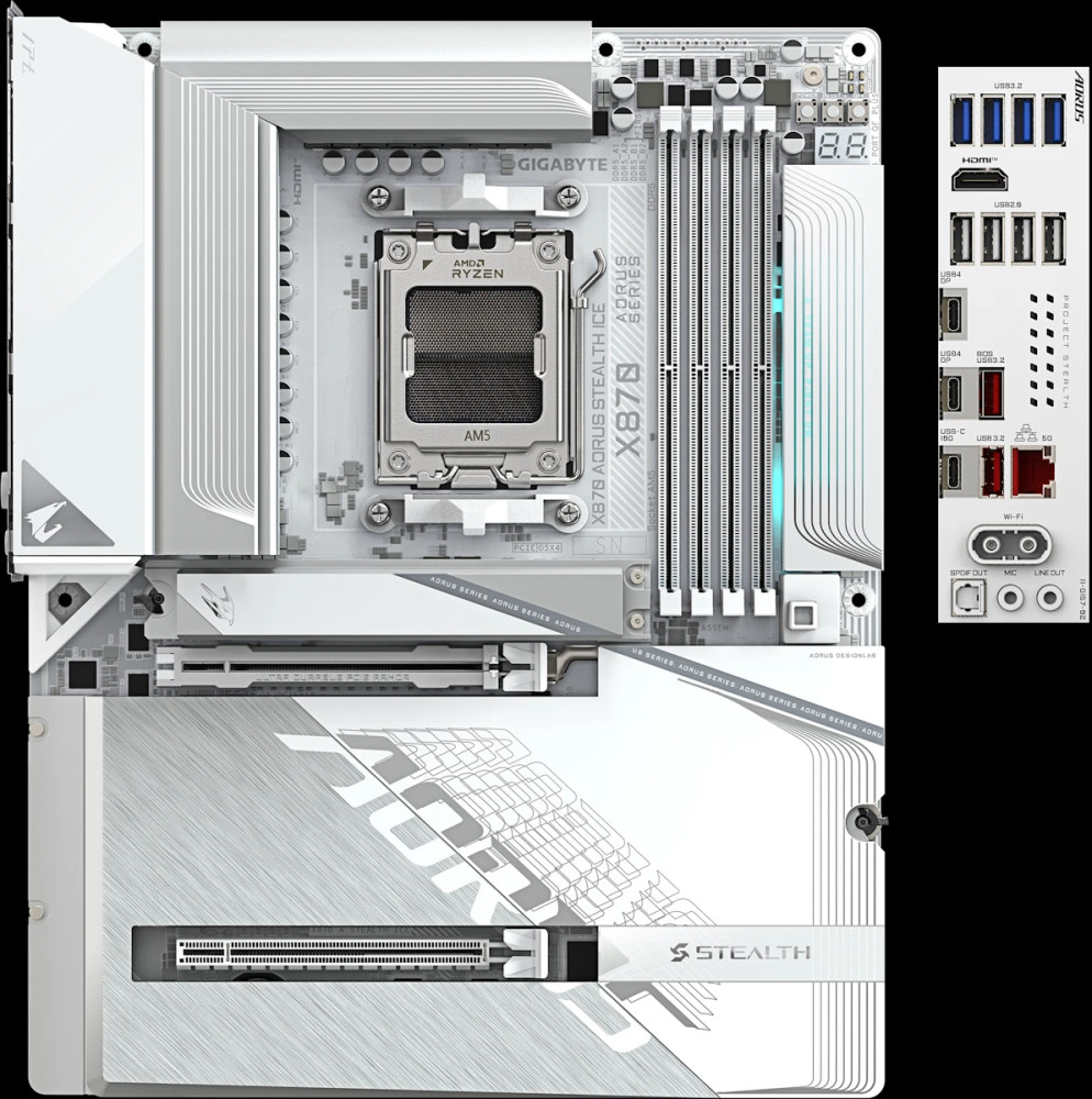 Материнская плата Gigabyte X870 AORUS STEALTH ICE
