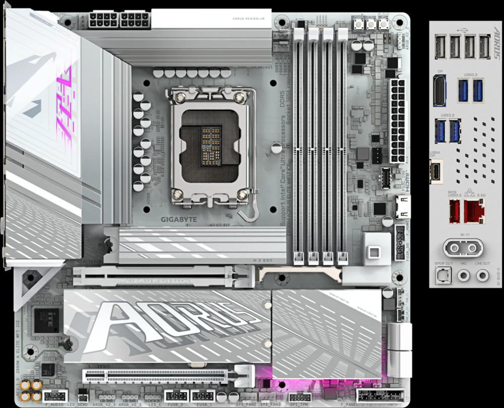 Материнская плата Gigabyte Z890M AORUS ELITE WIFI7 ICE