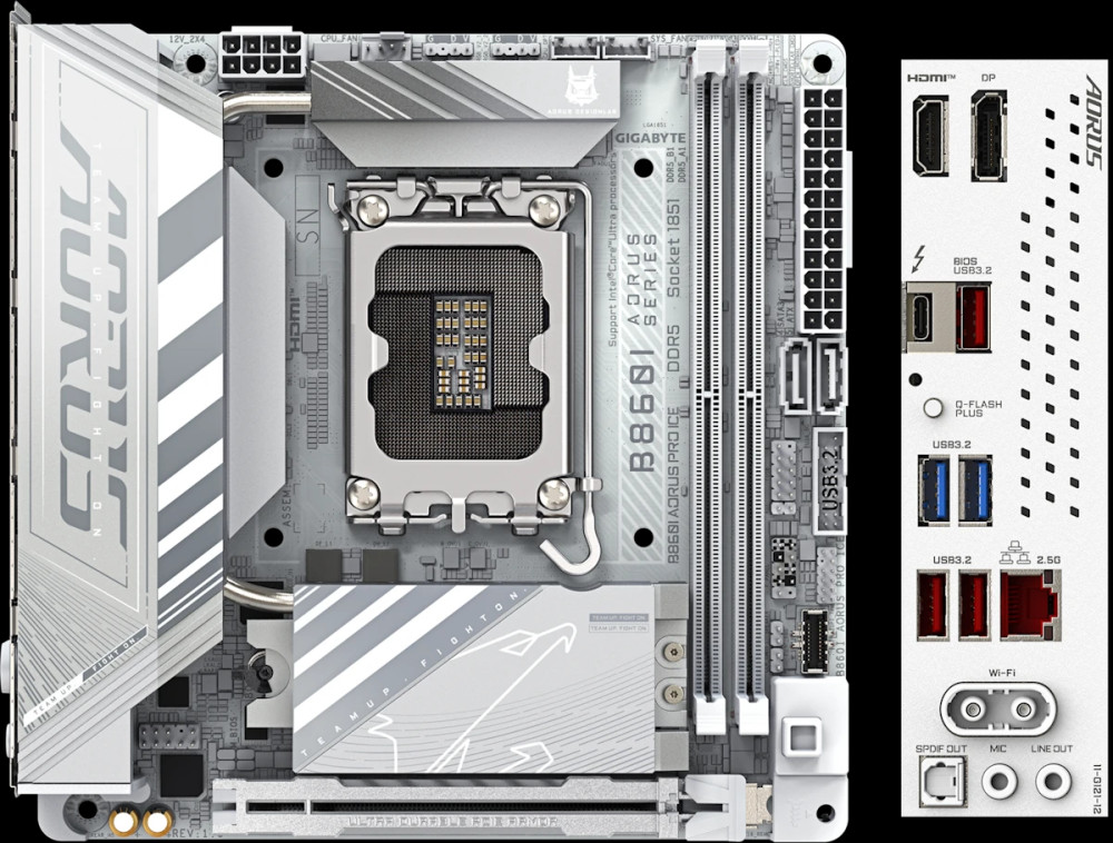 Материнская плата Gigabyte B860I AORUS PRO ICE