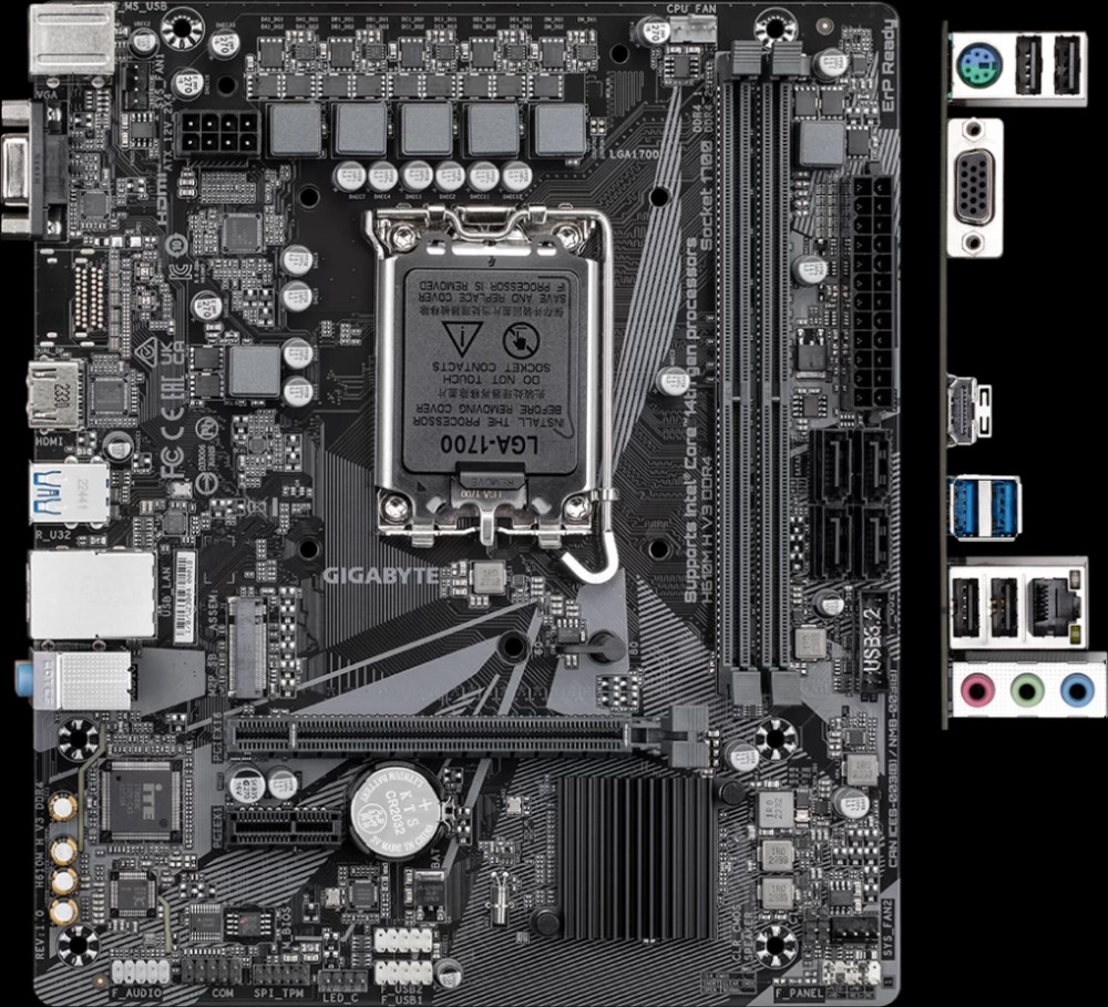 Материнська плата Gigabyte H610M H V3 DDR4