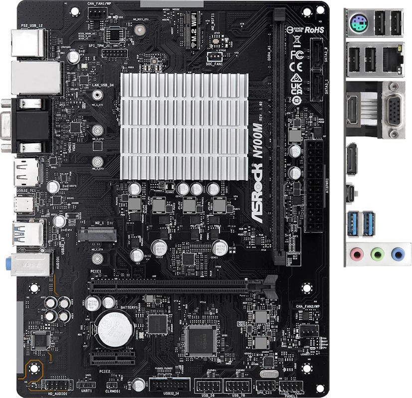 Материнская плата ASRock N100M