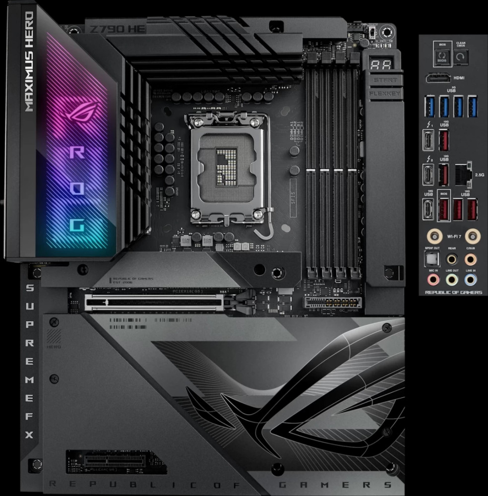 Материнская плата Asus ROG MAXIMUS Z790 HERO BTF (90MB1H50-M0EAY0)