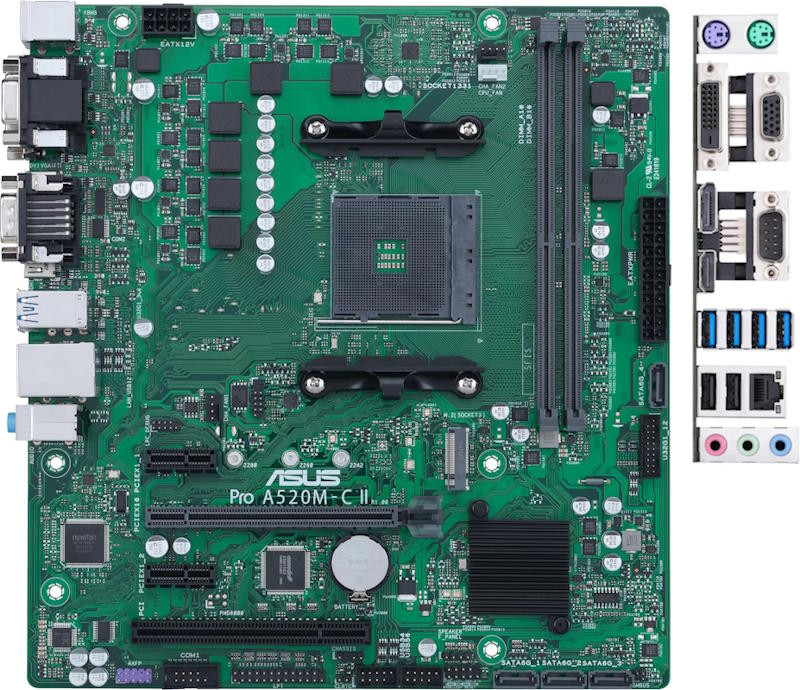 Материнская плата Asus PRO A520M-C II/CSM