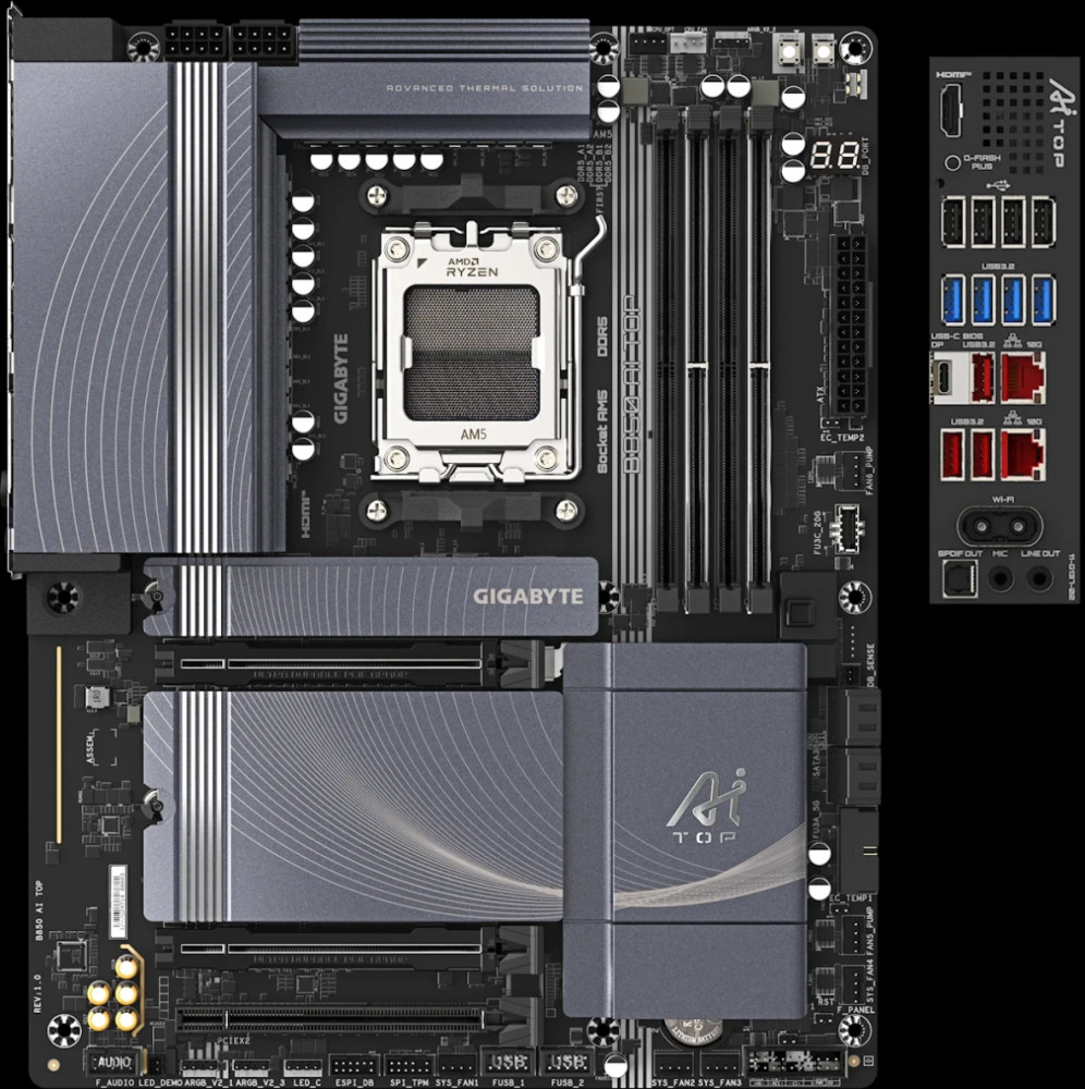 Материнская плата Gigabyte B850 AI TOP
