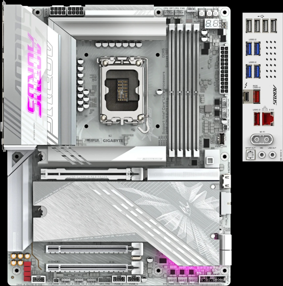 Материнская плата Gigabyte Z890 AORUS ELITE X ICE